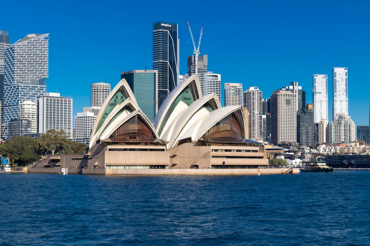 Sydney Opera House and harbour skyline