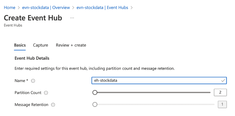 Create an Azure Event Hub